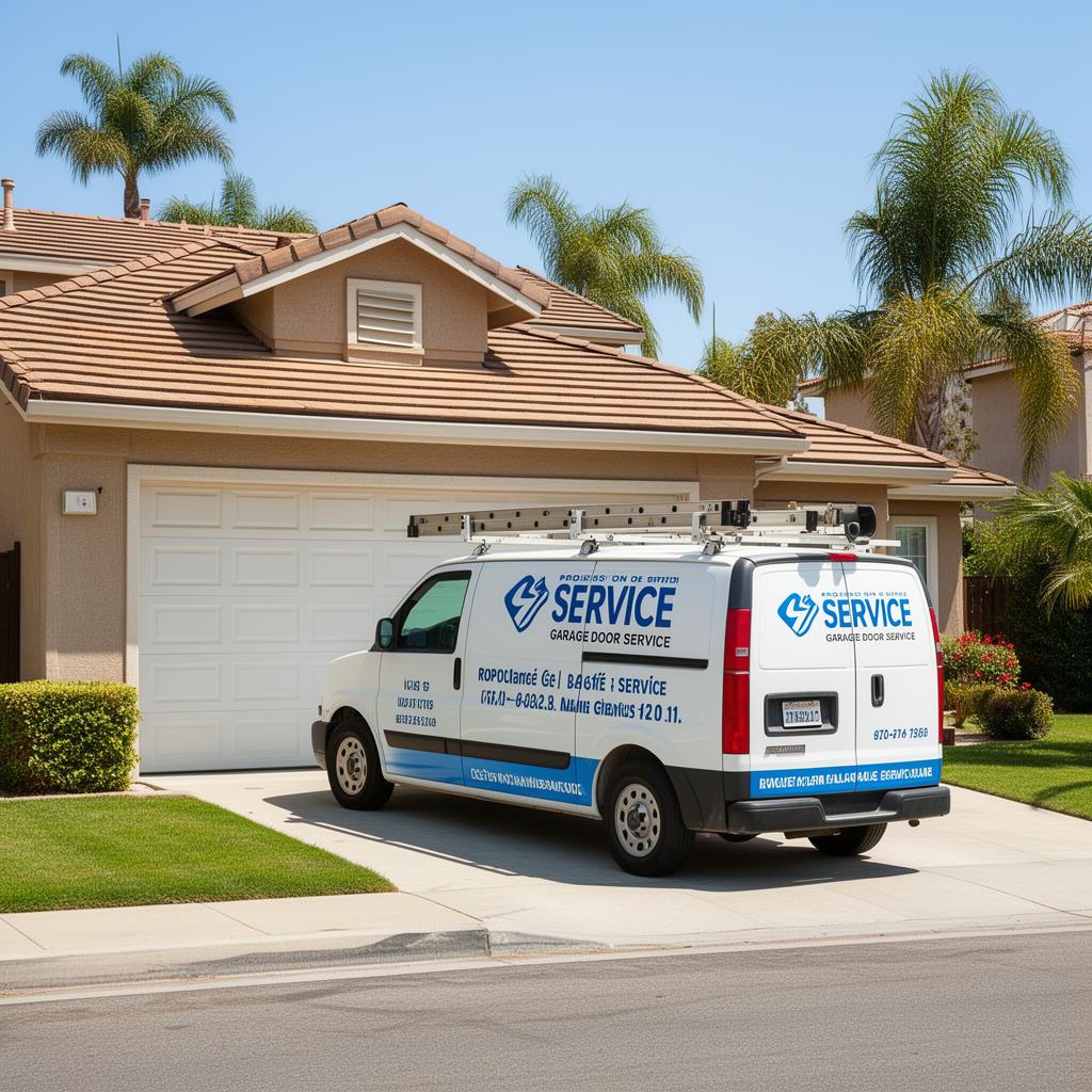 Garage Door San Jose service team and van